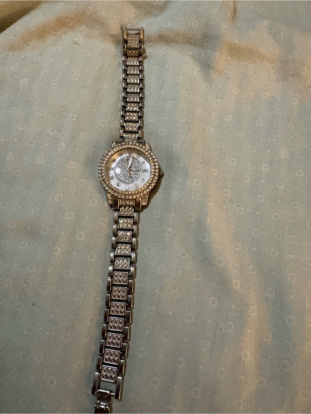 Silver Crystal Accent Women's Bracelet Watch
